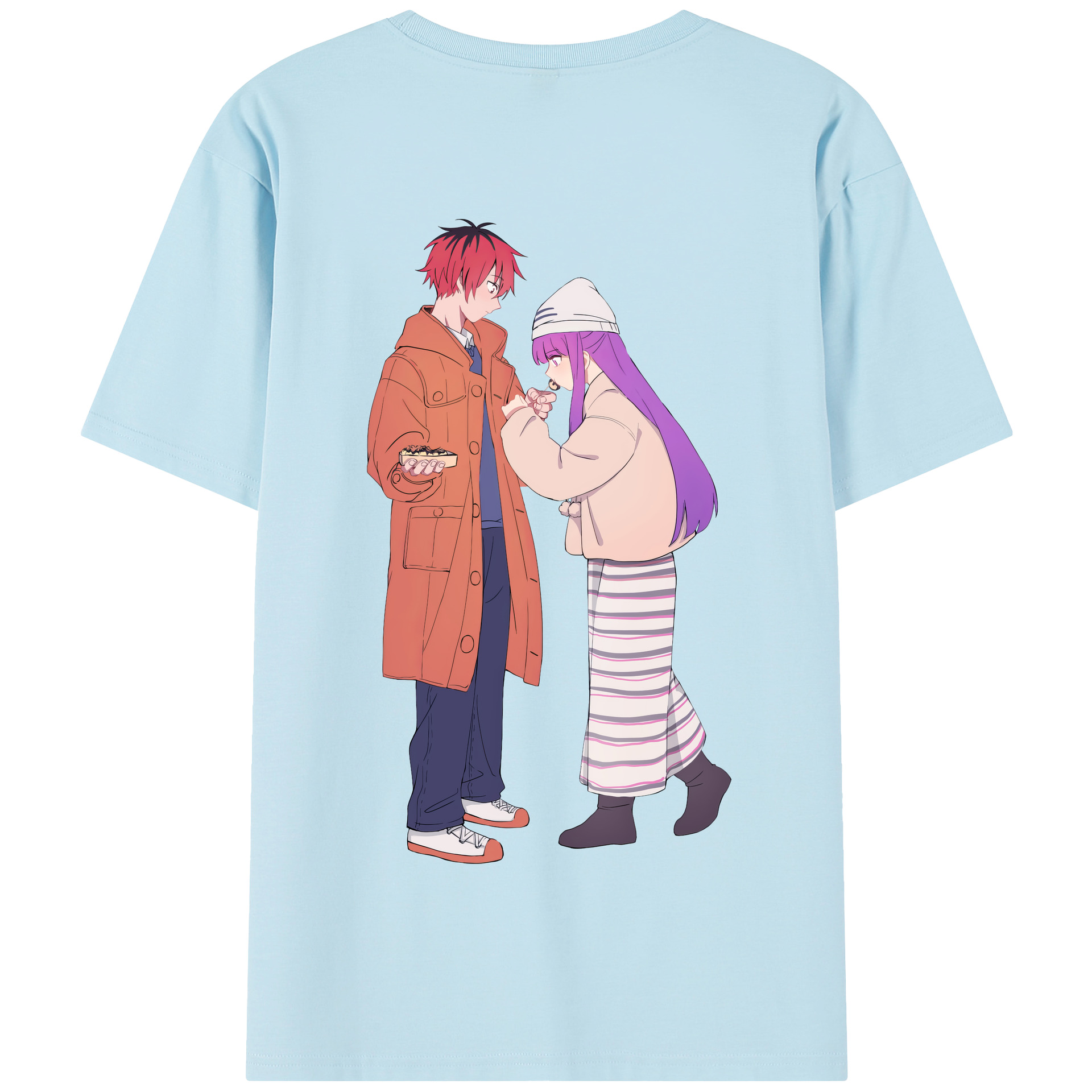 （画像用） 葬送のフリーレン Frieren 綿100％半袖Tシャツ（背面プリント）